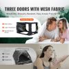 VEVOR 3 Doors Bed Tent Breathable Tent 70% Blackout with 0.43 in Fiber Poles